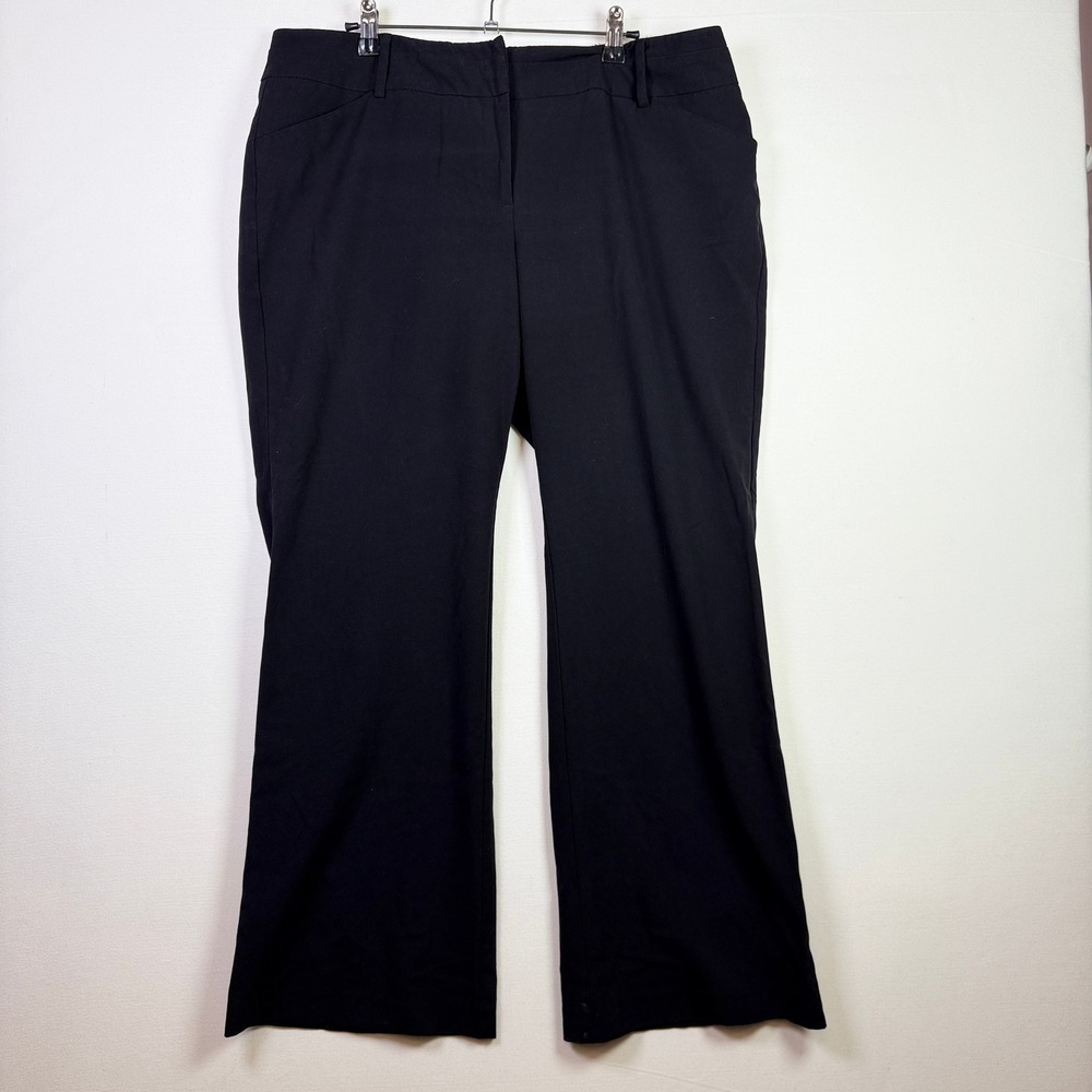 NEW YORK & COMPANY Black 7th Avenue Suiting Bootcut‎ Dress Pants 16 Petite